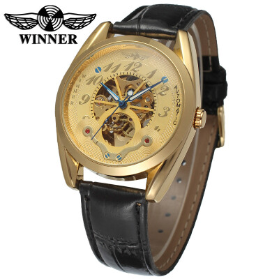 

Winner genuine full hollow mens automatic mechanical watch male automatic mechanical watch belt