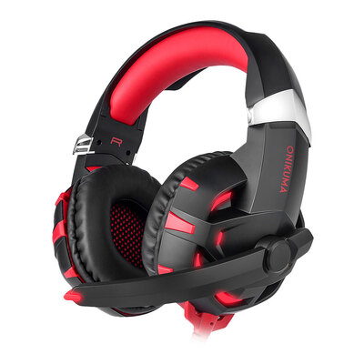 

ONIKUMA K2 Stereo Gaming Headset 22m Cable LED Light 71 Sound Effect Over-ear Headphones with Mic for Computer Game