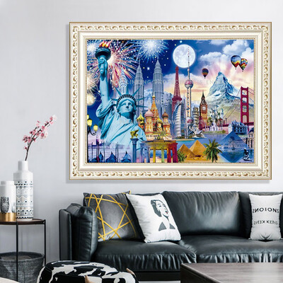

Toponeto 5D Full Square Dirll Embroidery Paintings Rhinestone Pasted DIY Diamond Painting