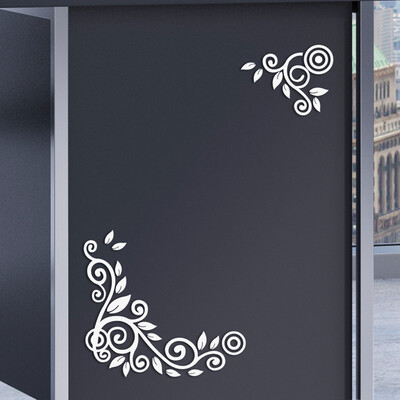 

〖Follure〗2PC1Set 3D Diy Flower Shape Acrylic Wall Sticker Modern Stickers Decoration