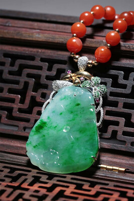 

WANYANSHAOHUA Burmese jade pendant jewelry accessories 18370-18374