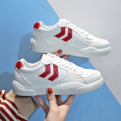 

Early spring student Harajuku flat-bottomed white shoes womens breathable casual shoes Korean version of Joker thick soled shoes