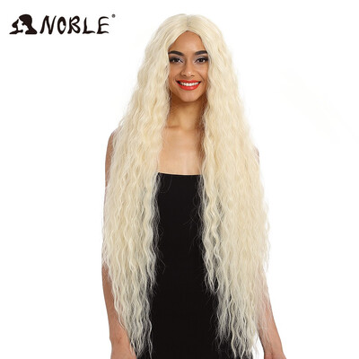 

Noble Hair Synthetic Wig Lace Front Synthetic Wig Long Curly Ombre Blonde Wig 42 Inch 613 American Synthetic Lace Front Wig