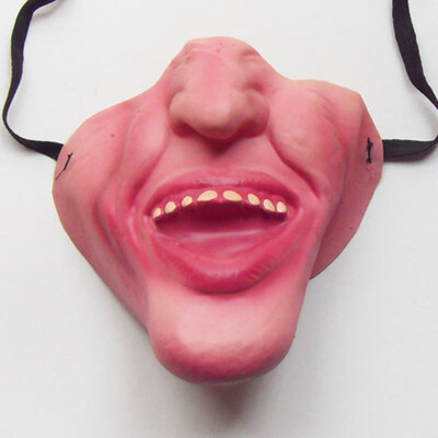 

FUNNYBUNNY Funny Adult Party Mask Latex Clown Cosplay Half Face Horrible Scary Masks Masquerade Halloween Party Decor Halloween