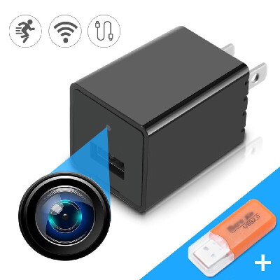 

HD WiFi Wireless USB Charger Camera Portable Nanny Cam Baby Monitor Motion DetectionLoop Recording Home Office Security Surveilla