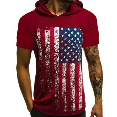 

Men Casual Summer Slim Short Sleeve Hooded