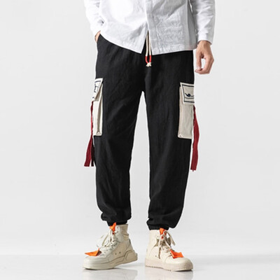 

Gobestart Mens New Style Short-Legged Trousers For Leisure Overalls Fashion Retro Trouser