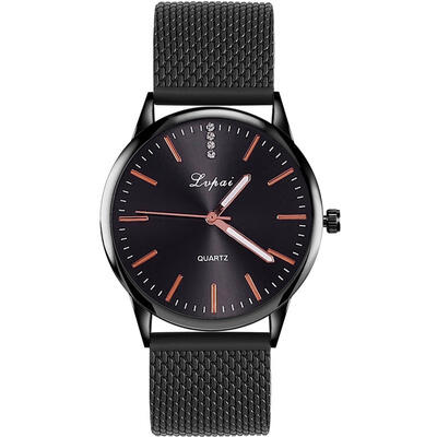

Relogio Feminino Rose Gold Watch Mesh Band Stainless Steel Analog Quartz Wristwatch Women Lady Female Luxury Diamond Watches