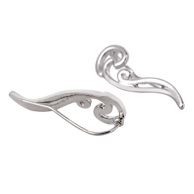 

Wings Womens Pair Chic Cloud Hanging Simple Silver Gifts Fashionable Hollow Faddish Behind Earrings