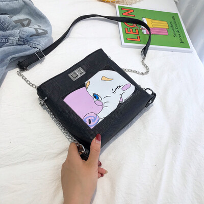 

Fashion casual small square bag female cartoon cute elephant crossbody bag 2019 new temperament simple wild shoulder bag