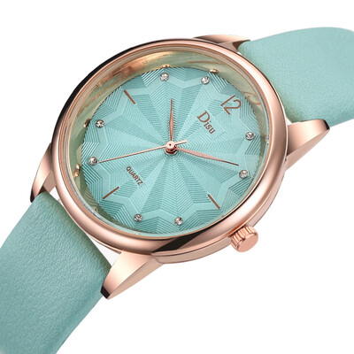 

RM Luxury Fashion Lady Leather Belt Watch Leaf Texture Analog Quartz Watch