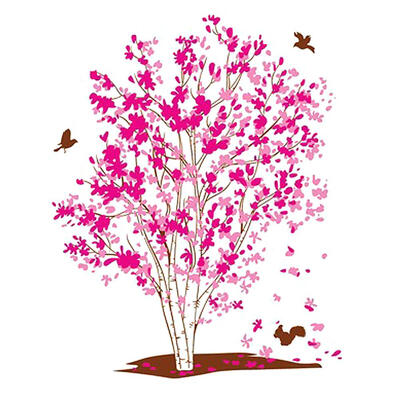 

PVC Self-adhesive Tree Wall Stickers Removable Decals Bedroom Home Decor