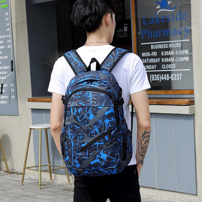 

Backpack mens backpack large-capacity travel bag computer leisure female high school junior high school student bag fashion