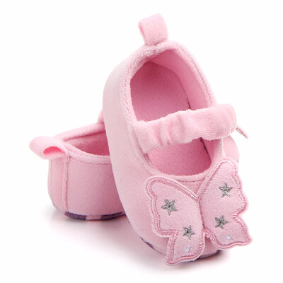 

Fashion Butterfly Baby Shoesborn Spring Cute Baby Girls Shoes First Walkers Cotton Fashion Princess Baby Shoes