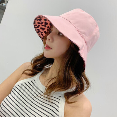

Life Essential Double-Sided Awning Leopard Fisherman Hat Sexy&Versatile A Good Gift for Girlfriend