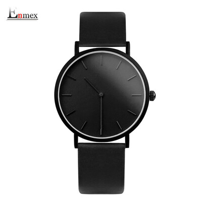 

Enmex Two-Needle Light&Thin Steel Woven Quality Watch Simple Calendar Mysterious Cold Watch