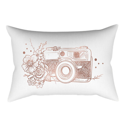 

〖Follure〗Rose Gold Pink Cushion Cover Square Pillowcase Home Decoration30cm X 50cm