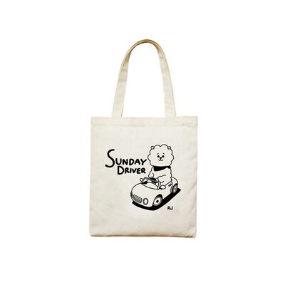 

Bangtan Boys Jungkook Jimin V Suga Jin J-Hope RM Printed Handle Tote Bags Handbag Messenger Shopping Bag