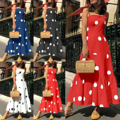 

Womens Floral Long Maxi Dress Long Sleeve Evening Party Summer Beach Sundress