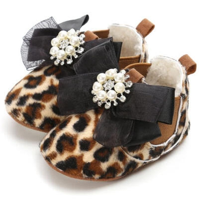 

US Winter Toddler Infant Baby Boy Girl Soft Sole Crib Shoes Warm Snow Boots New