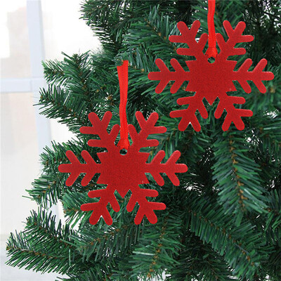 

Tailored 10pcs Christmas Tree Cloth Snowflake Elk Hanging Pendant DIY Home Decor Supply