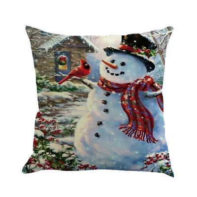 

Siaonvr Christmas Pillow Cover Pillowcases Decorative Sofa Cushion Cover 45x45cm