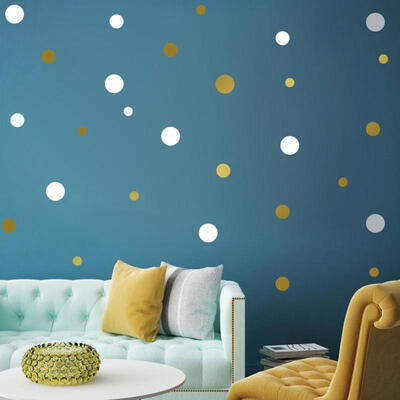 

Removable Polka Dots Round Circle Art Mural DIY Wall Stickers Home Decor 126pcs