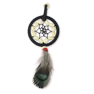 

Retro Handmade Dream catcher Feather Colored Beads Keyring Keychain Gift