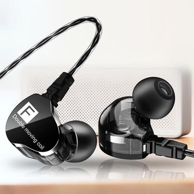 

35mm In Ear Sport Earphones Dual Driver Earphone With Mic Gaming Earbuds Dynamic Drivers Headset Wired Earphone For Pho