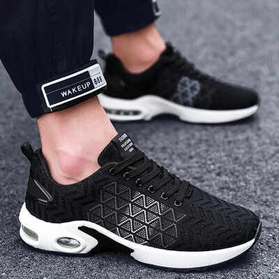 

2019 new summer sports&leisure running white shoes mens tide shoes wild deodorant breathable mesh shoes small white mens shoes