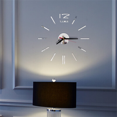 

Siaonvr 3D DIY Roman Numbers Acrylic Mirror Wall Sticker Clock Home Decor Mural Decals