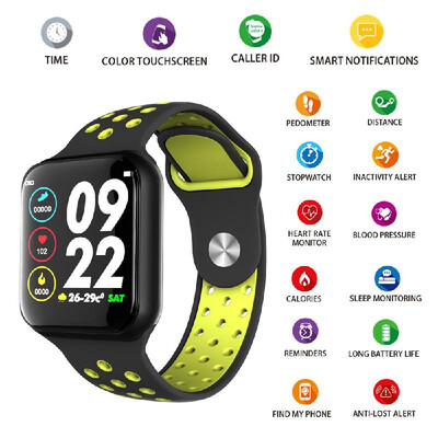 

F8 Smart Bracelets 13" Screen Smart Watch BT40 IP67 Water Resistance Heart Rate Bloods Pressures Monitoring Calorie Fitness Alar
