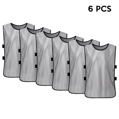 

6 PCS Kids Soccer Pinnies Quick Drying Football Jerseys Youth Sports Scrimmage Team Training Bibs Practice Sports Vest