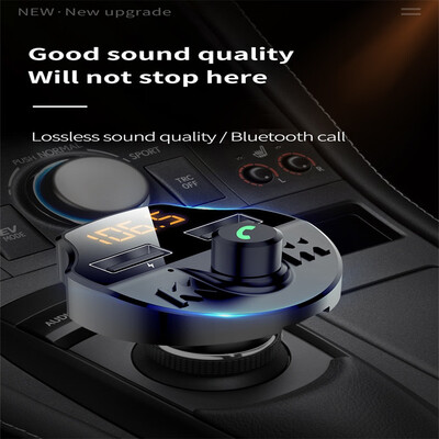 

〖Follure〗Dual USB Bluetooth Handsfree Car Kit Charger FM Transmitter MP3 Player T66
