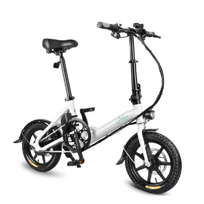 

14 Inch Folding Power Assist Eletric Bicycle Moped E-Bike 250W Brushless Motor 36V 52AH