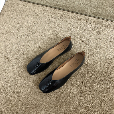 

Fangtou Retro Bean Shoes