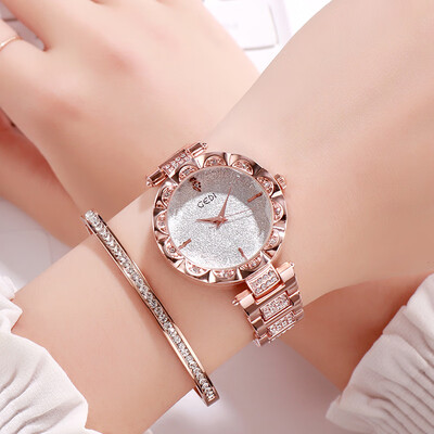 

Shiny Quartz Ladys Watches Elegant Rose Gold Women Wrist Watch Brand Luxury Relogio Feminino Reloj Mujer Female Clock New 2019