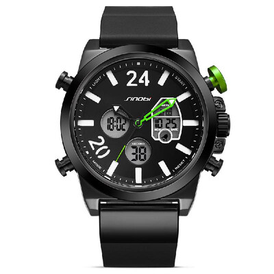 

SINOBI Sport Quartz Watch 3ATM Water-resistant Men Watches Luminous Wristwatch Male Relogio Musculino Chronograph