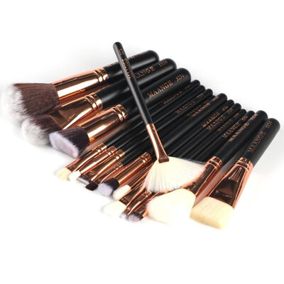 

15Pcs Rose Gold Makeup Brushes Set Kit Foundation Brush Tool