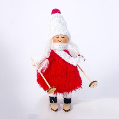 

Tailored Ski Doll Cute Christmas Tree Ornaments Holiday Decoration