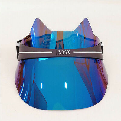 

Unisex Men Women Sun Hat Adjustable Cat Ear Visor Golf Tennis Beach Cap Summer Anti-UV Protection Transparent Hats Fashion New