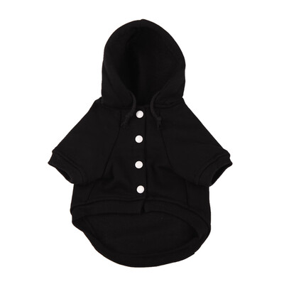 

Pet Clothes Fleece Pocket Hoodies Warm Pet Solid Cotton Clothing