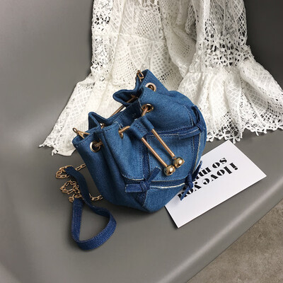 

Ins Super Fire bag Girl 2019 New Korean version of retro fashion single shoulder slant bag sanding fan you bucket bag