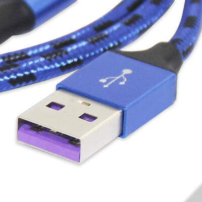 

5A Nylon Braided Lengthen USB Charging Cable For Huawei Samsung Type-C Fast Charging Cell Phone Data Cable 12M 1M-2m