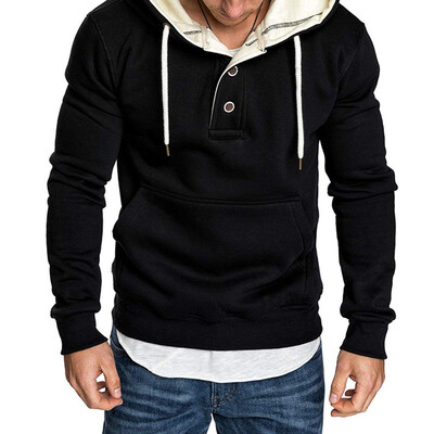 

Mens Sweater Long Sleeve Hoodie Tops Pullover Warm Sweatshirt Slim Fit Jacket