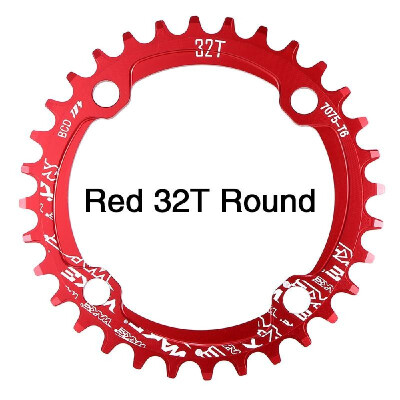 

Bike Narrow Wide Chainring Crankset Single Chain Ring Bike Round Oval Chainrings BCD 104MM 32T 34T 36T 38T