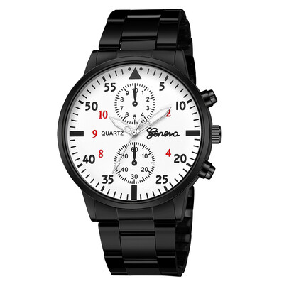 

Gobestart Luxury Watch Fashion Stainless Steel Watch for Man Quartz Analog Wrist Watch