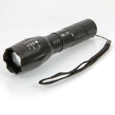 

Super Bright Tactical Military T6 LED Flashlight Torch Zoomable 5-Mode