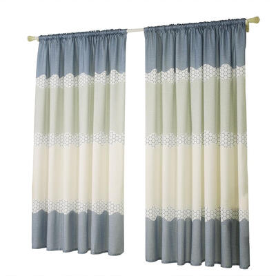

Geometry Semi Blackout Curtains Home Bedroom Window Decor Tulle Sheer Drape