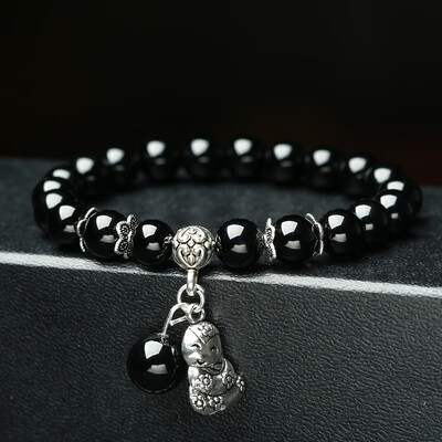 

Black Onyx Zodiac Fashion Crystal Accessories Bracelet